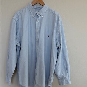 Polo Ralph Lauren Men's Light Blue Striped Shirt